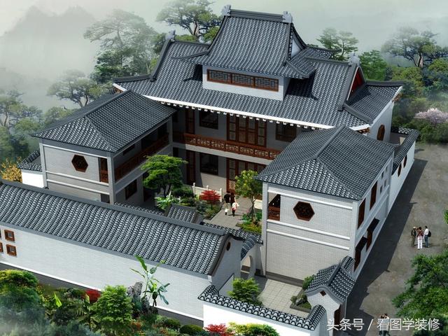 農(nóng)村四合院房屋設(shè)計效果圖大全，美不美看了再說
