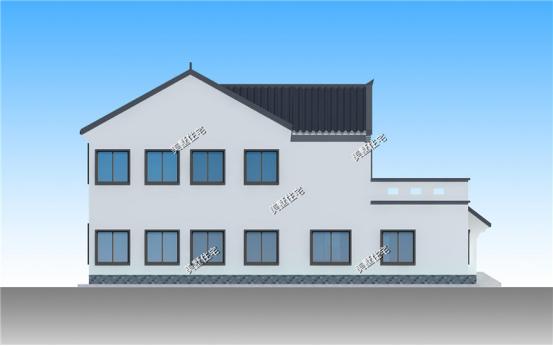 13X18米的農(nóng)村二層中式四合院方案戶型圖，農(nóng)村自建比較好