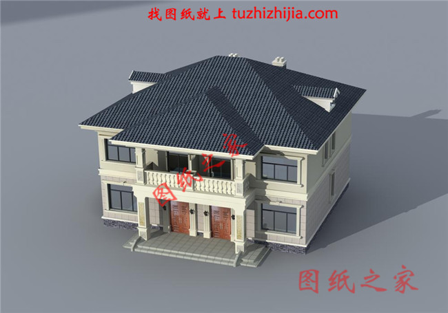 農(nóng)村簡(jiǎn)單雙拼小戶型，總面積190平方米，合理的利用了每一個(gè)空間