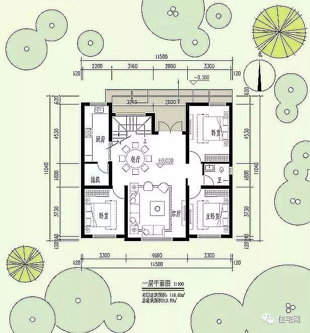 245㎡田園別墅自建案例，外觀好漂亮