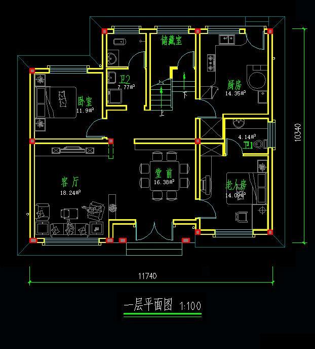 11*10米歐式二層半小別墅設計方案圖，附施工案例實拍照