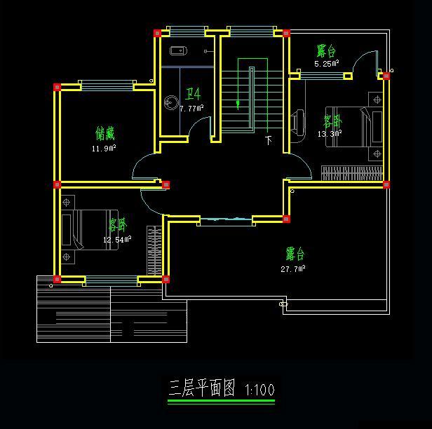 11*10米歐式二層半小別墅設計方案圖，附施工案例實拍照
