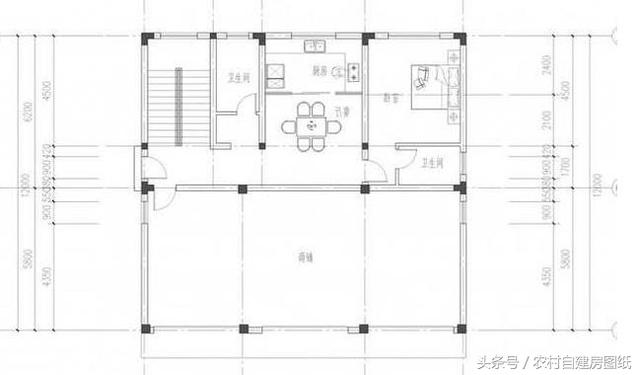 6款帶商鋪農(nóng)村自建房設(shè)計方案圖，既能住又能出租