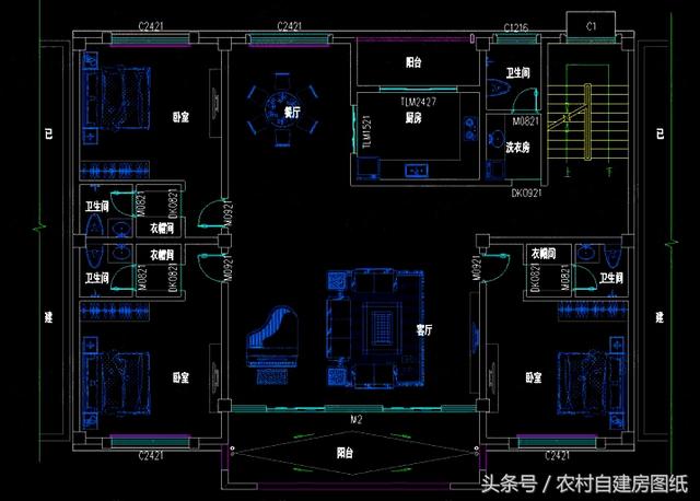 6款帶商鋪農(nóng)村自建房設(shè)計方案圖，既能住又能出租