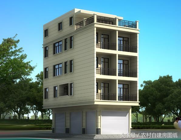 6款帶商鋪農(nóng)村自建房設(shè)計方案圖，既能住又能出租