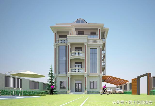 農(nóng)村五層自建樓房設(shè)計方案圖，外觀很精致