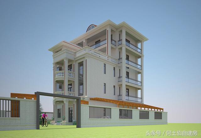 農(nóng)村五層自建樓房設(shè)計方案圖，外觀很精致