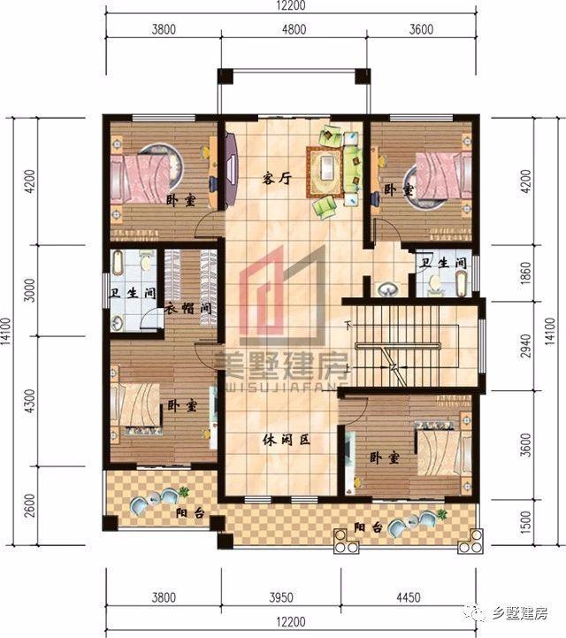 2套農(nóng)村四層自建樓房戶型圖，1套豪華，1套普通，你怎么選？
