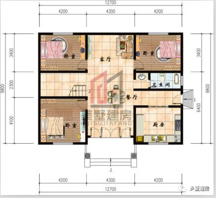 2套農(nóng)村四層自建樓房戶型圖，1套豪華，1套普通，你怎么選？