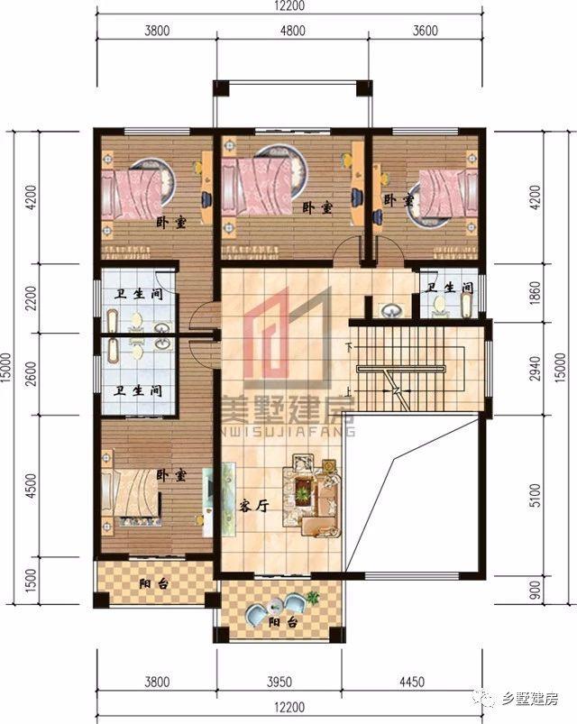 2套農(nóng)村四層自建樓房戶型圖，1套豪華，1套普通，你怎么選？