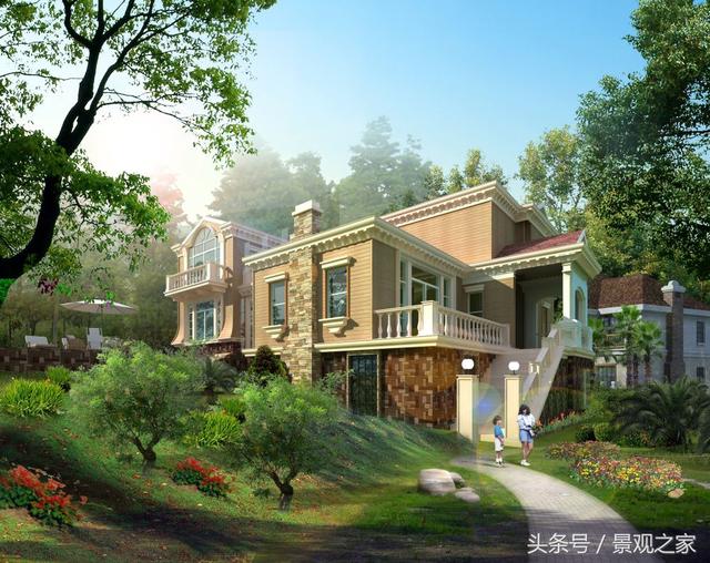5款大氣的清新別墅庭院設計，美翻了！