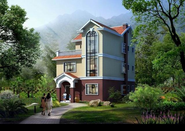 三層農(nóng)村帶露臺獨幢小別墅設計圖 祖孫三、四代同堂頤養(yǎng)天年