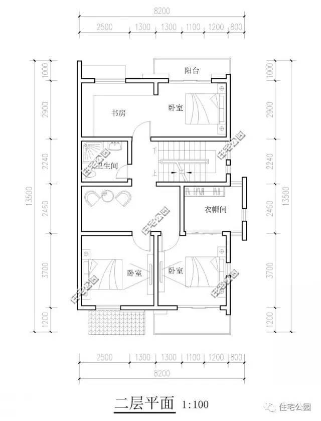 8.4米小面寬戶型設(shè)計(jì)，3層實(shí)用型徽派別墅經(jīng)典宜居，含全圖！
