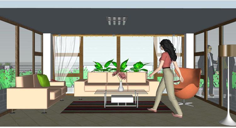 [房先生]三層對(duì)稱(chēng)自建房別墅圖紙 現(xiàn)代中式帶陽(yáng)光房大露臺(tái)