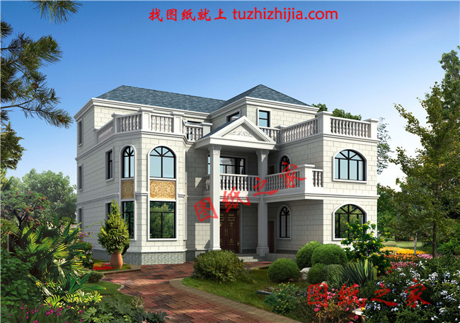 農(nóng)村兩層半樓房設(shè)計圖，平面功能分區(qū)明確，布置合理