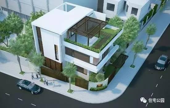 12米面寬臨街自建，3層現(xiàn)代別墅帶露臺(tái)花園，布局真詳細(xì)！