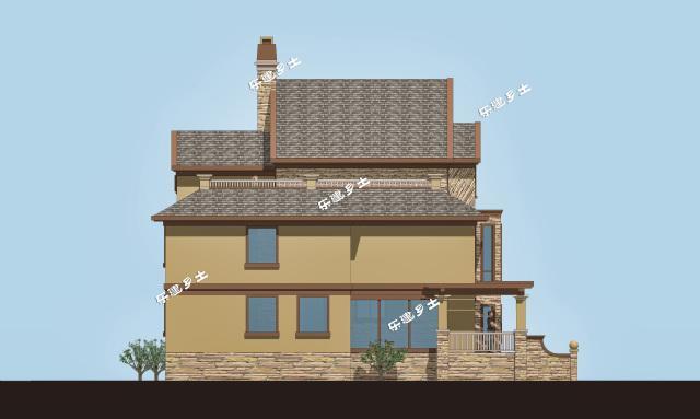 19x13米三層經(jīng)典美式獨(dú)棟別墅全套圖紙，不要再纏著歐式不放啦！