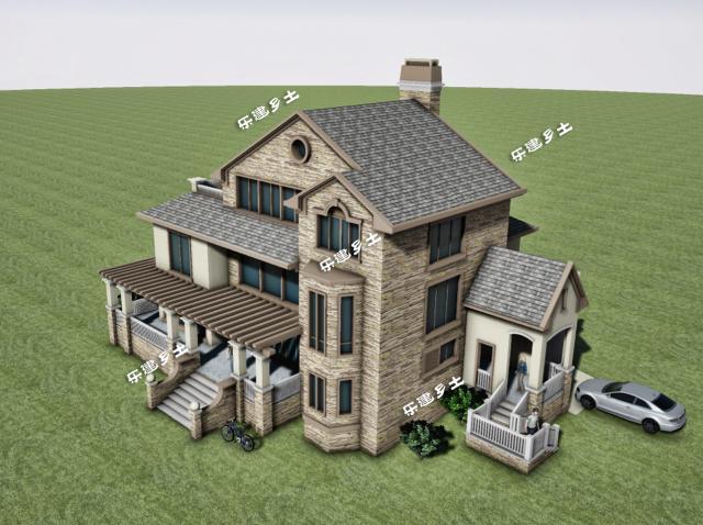 19x13米三層經(jīng)典美式獨(dú)棟別墅全套圖紙，不要再纏著歐式不放啦！