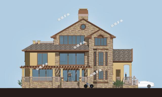 19x13米三層經(jīng)典美式獨(dú)棟別墅全套圖紙，不要再纏著歐式不放啦！
