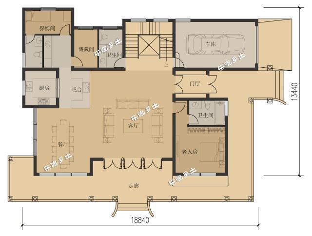 19x13米三層經(jīng)典美式獨(dú)棟別墅全套圖紙，不要再纏著歐式不放啦！