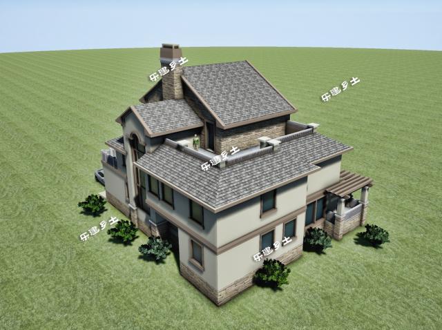 19x13米三層經(jīng)典美式獨(dú)棟別墅全套圖紙，不要再纏著歐式不放啦！