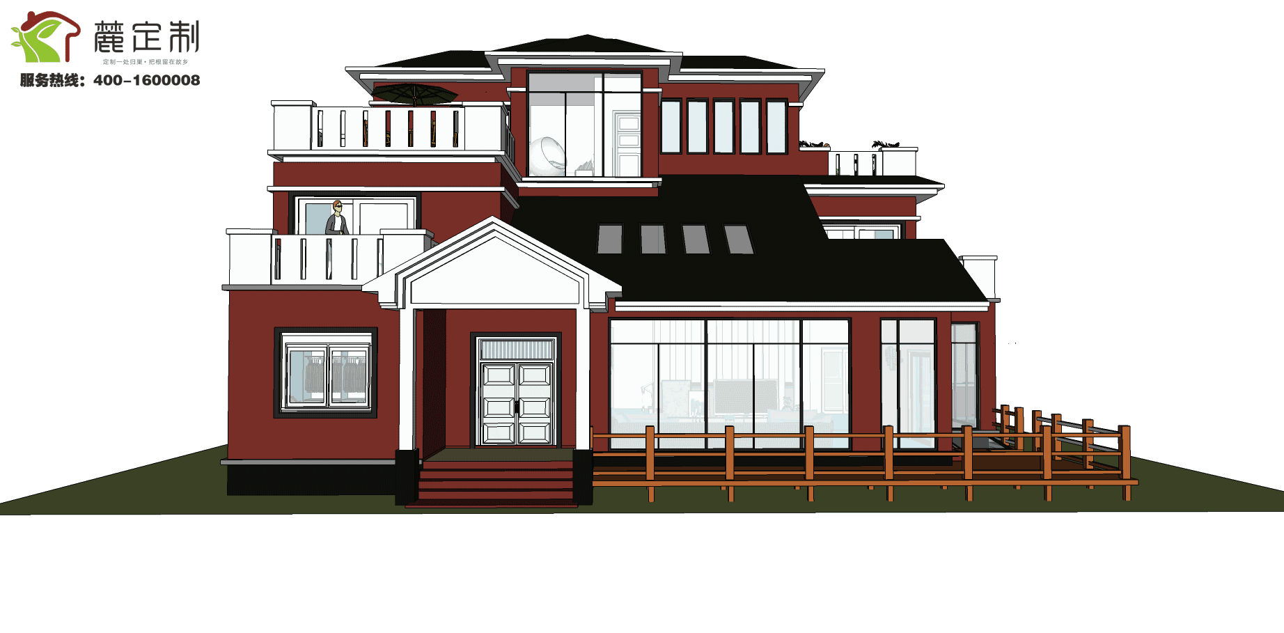 5套風格迥異的自建鄉(xiāng)村別墅，含全套圖紙