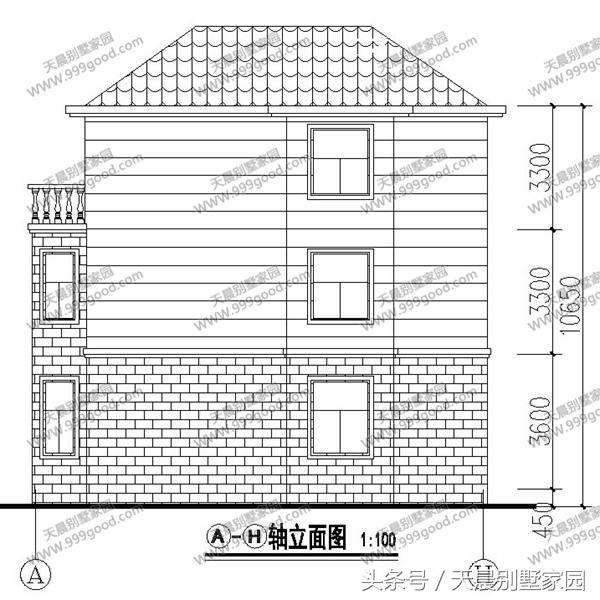 13.1X12.9米別墅設(shè)計(jì)圖，清雅歐式，經(jīng)典接地氣！