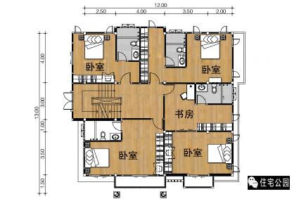 12X13米小別墅，時尚外觀，可實現(xiàn)四世同堂