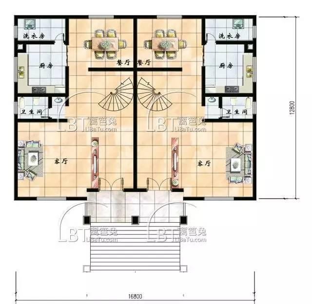 10套自建房雙拼別墅 兄弟聯(lián)排別墅全套圖紙，第八套最受歡迎！