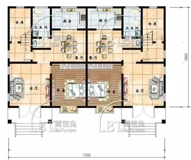 10套自建房雙拼別墅 兄弟聯(lián)排別墅全套圖紙，第八套最受歡迎！