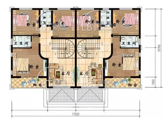 10套自建房雙拼別墅 兄弟聯(lián)排別墅全套圖紙，第八套最受歡迎！