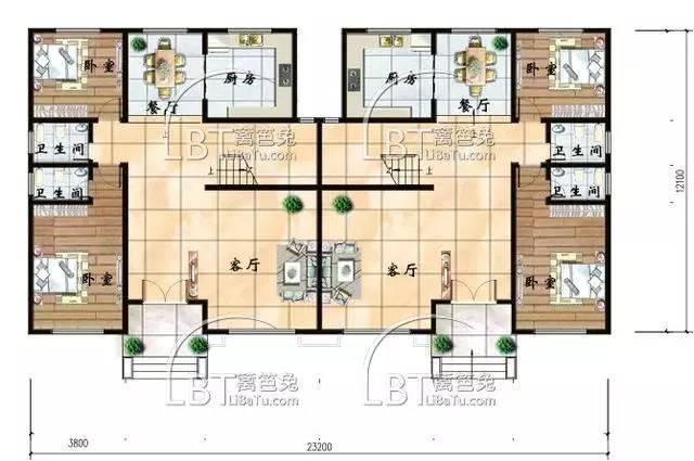 10套自建房雙拼別墅 兄弟聯(lián)排別墅全套圖紙，第八套最受歡迎！