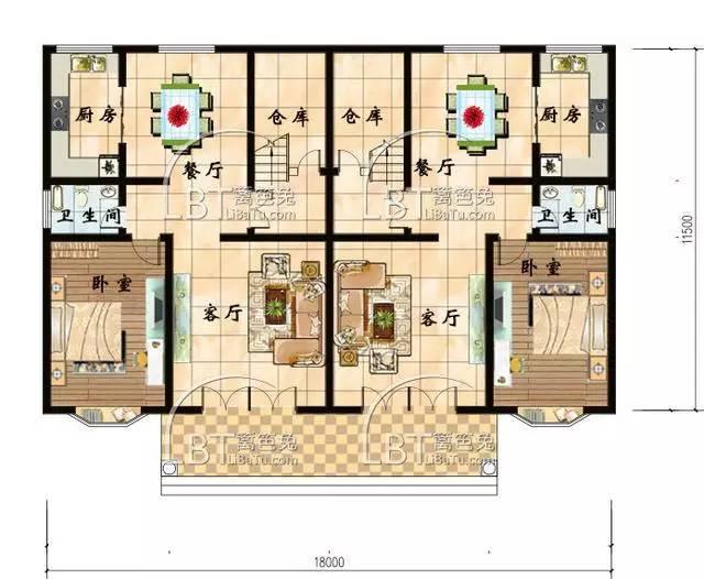 10套自建房雙拼別墅 兄弟聯(lián)排別墅全套圖紙，第八套最受歡迎！