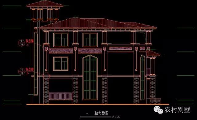 大氣三層復(fù)式別墅，帶莊園和游泳池（施工全圖+裝修效果圖）