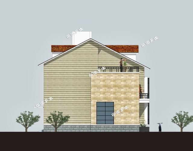 10x12米兩層半英倫別墅全套圖紙，占地面積小，實(shí)用又大方！