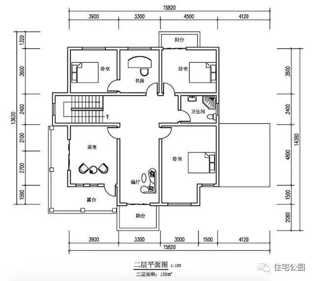15X12米經(jīng)典農(nóng)村別墅，占地100平有車庫露臺，適合農(nóng)村人
