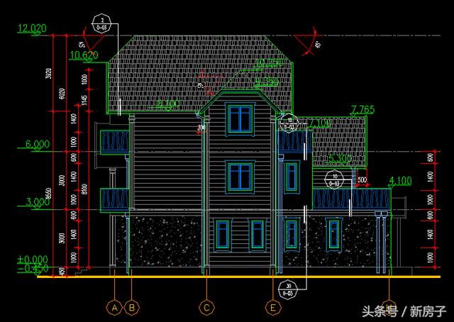 12.74x14.49三層個(gè)性年輕小別墅
