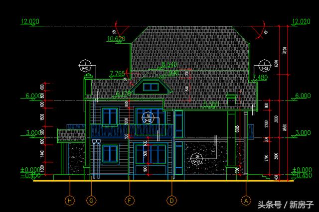 12.74x14.49三層個(gè)性年輕小別墅