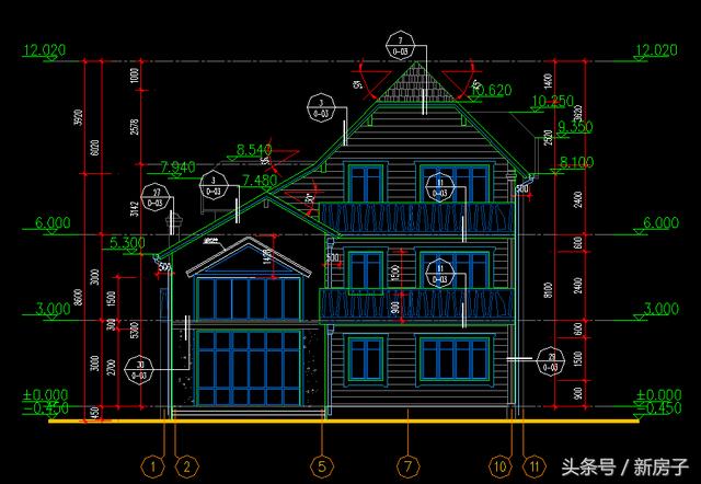 12.74x14.49三層個(gè)性年輕小別墅