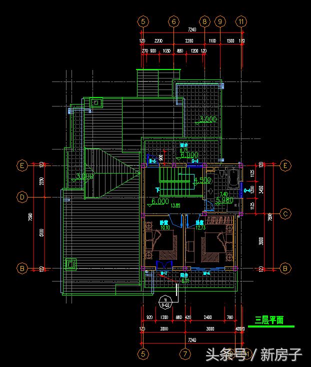 12.74x14.49三層個(gè)性年輕小別墅