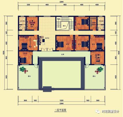 農(nóng)村自建二層中式合院，帶堂屋露臺，房間多