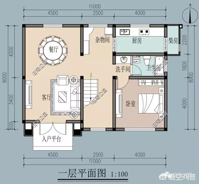 進(jìn)深8.5米，開(kāi)間12米，帶堂屋的樓房設(shè)計(jì)圖怎么做？