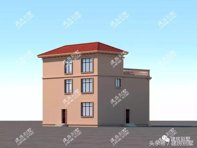 2棟面寬12米三層農(nóng)村房屋方案圖，第一棟受追捧