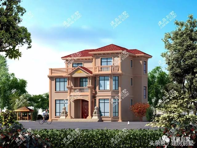 2棟面寬12米三層農(nóng)村房屋方案圖，第一棟受追捧