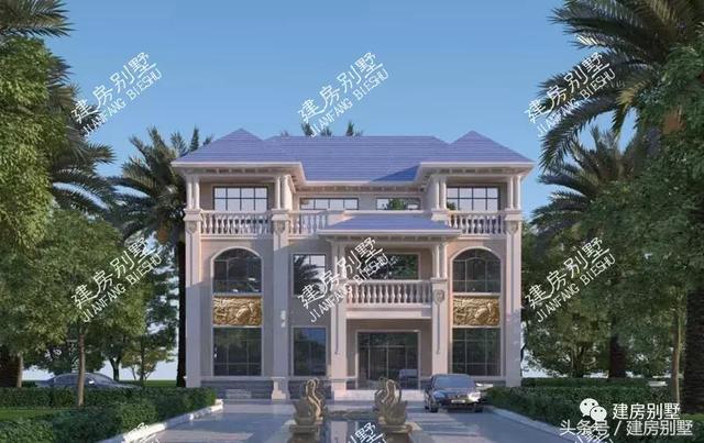 16×12米三層豪宅樓房設(shè)計(jì)圖，隔著屏幕都能感受到豪門氣息