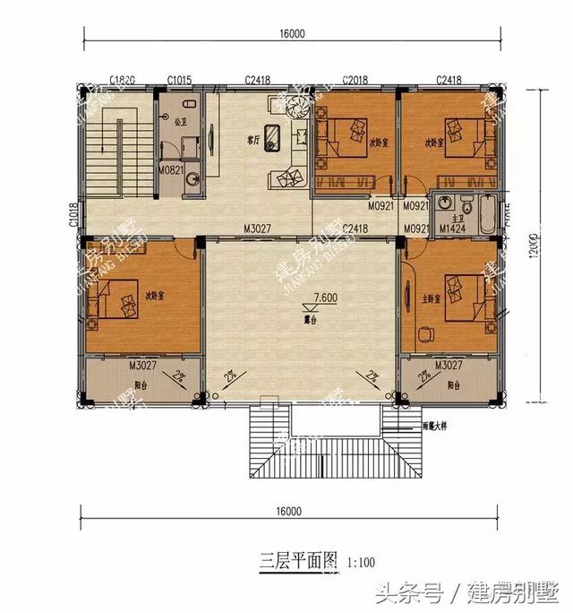 16×12米三層豪宅樓房設(shè)計(jì)圖，隔著屏幕都能感受到豪門氣息