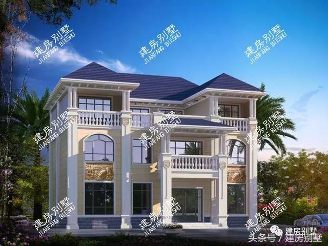 16×12米三層豪宅樓房設(shè)計(jì)圖，隔著屏幕都能感受到豪門氣息