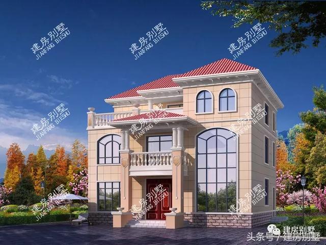 11.86*10.56米三層樓房設(shè)計(jì)方案，全村都拍手稱好