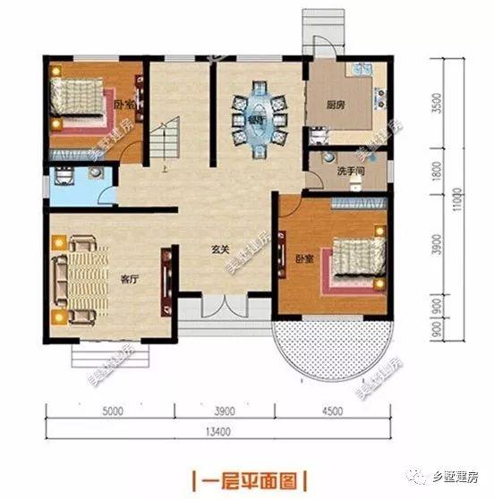 3款農(nóng)村二層小樓房設(shè)計(jì)圖，20萬(wàn)建主體，讓城里人羨慕吧