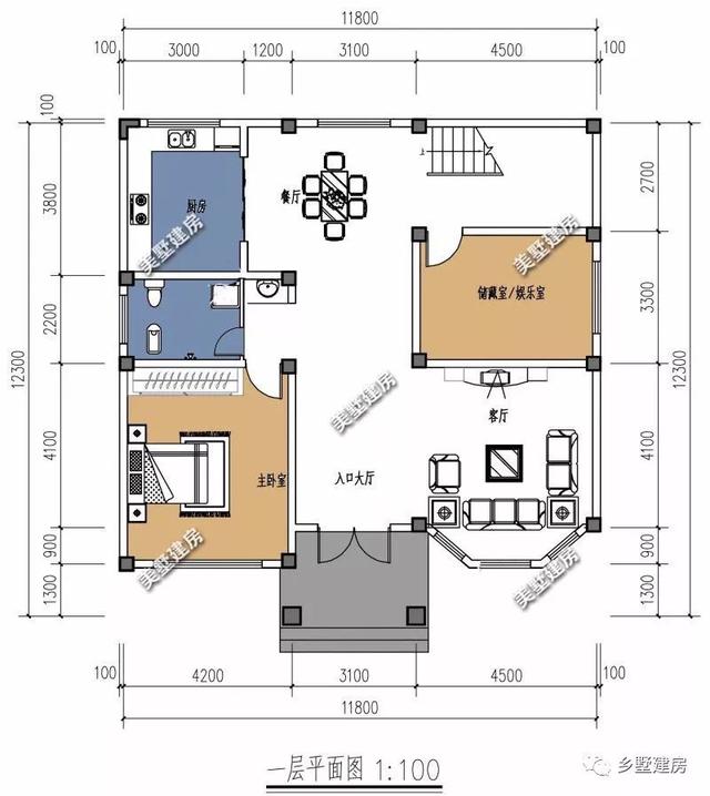 3款農(nóng)村二層小樓房設(shè)計(jì)圖，20萬(wàn)建主體，讓城里人羨慕吧